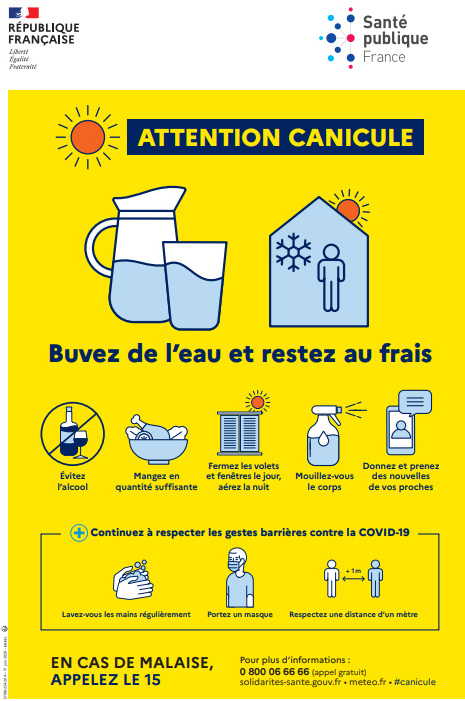 Canicule, adoptez les bons reflexes