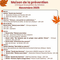 Lire la suite : Les actions de prévention en novembre dans le Médoc
