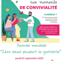 Lire la suite : Jeudi 7 septembre : Stand info "Zéro alcool pendant la grossesse"