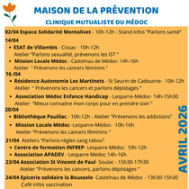 Lire la suite : Les actions de prévention en avril dans le Médoc